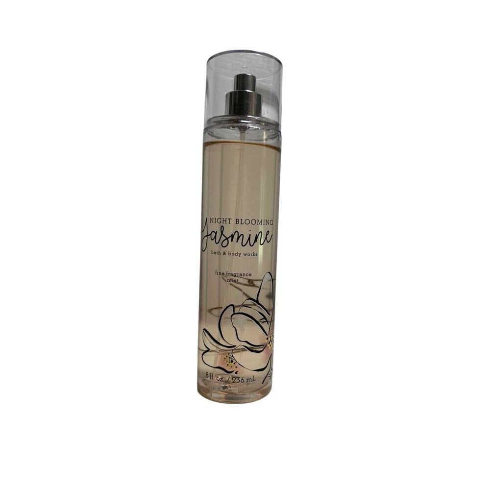 Bath & Body Works NIGHT BLOOMING JASMINE Fragrance Spray 8 oz RARE Retired
